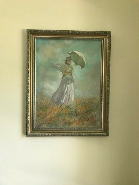 Claude Monet – Hand Painted replica – Custom Oil on Canvas – Signed – Framed