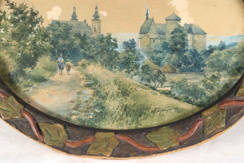 PAUL KASPAR ~ Sternberg Šternberk Moravia watercolor painting 1928 painting malování gallery