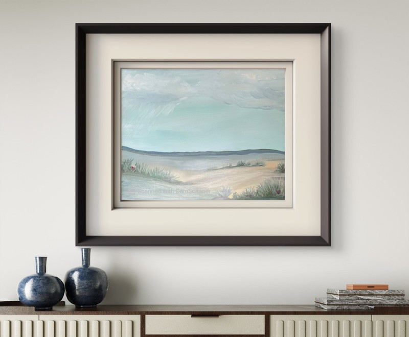 BLESSED#336 Hidden Hearts Dessert Storm with Frame 16x20 Original Canvas Art gallery
