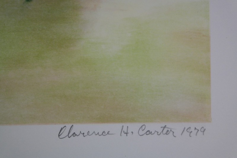 Clarence Holbrook Carter Signed "The Marsh" LE Lithograph w/ LOA 1979 gallery