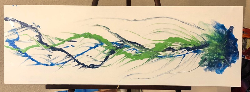 Richard Coble Original Painting 12”x 24” “Graceful”
