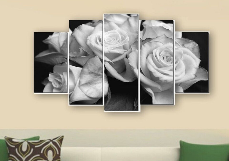Canvas Wrap Art abstract Flower Floral Design Wall Art Home Decor 20 x 60 In.