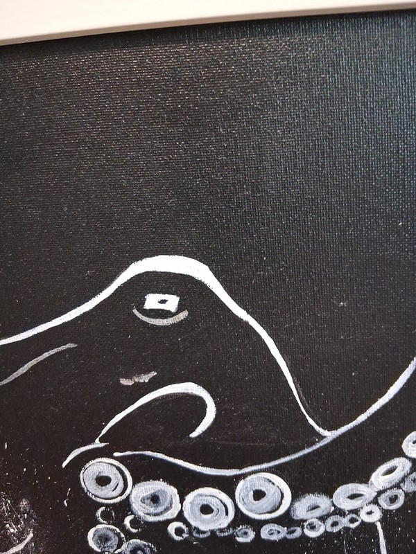 22x18" Original Acrylic Framed Painting "Octopus " gallery