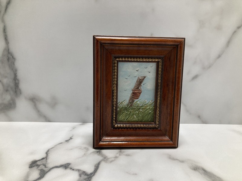 Mini Picture On Canvas Framed Still Life Nature Birds