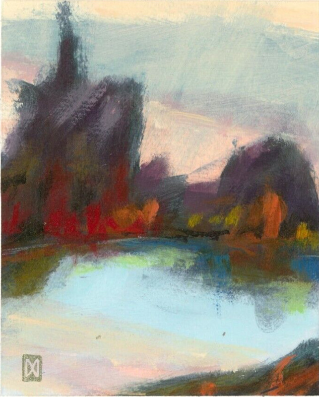 "Earth Scape VII" by Martin E. Waldera. Original oil painting. Signed by artist. gallery