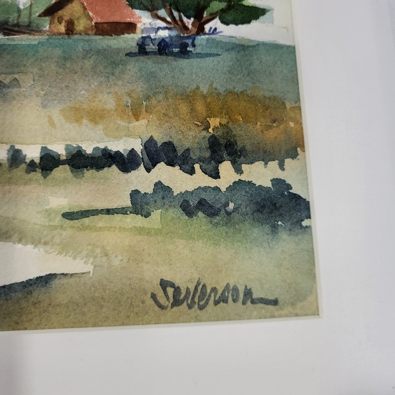 John Severson OG Watercolor Triptych Signed Art Painting Mid Century Beach RARE gallery