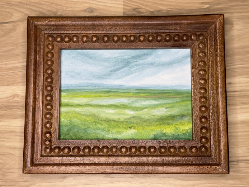 Original Small Oil Painting, Landscape Nature Artwork Mini Art, Emmer Plaxe gallery