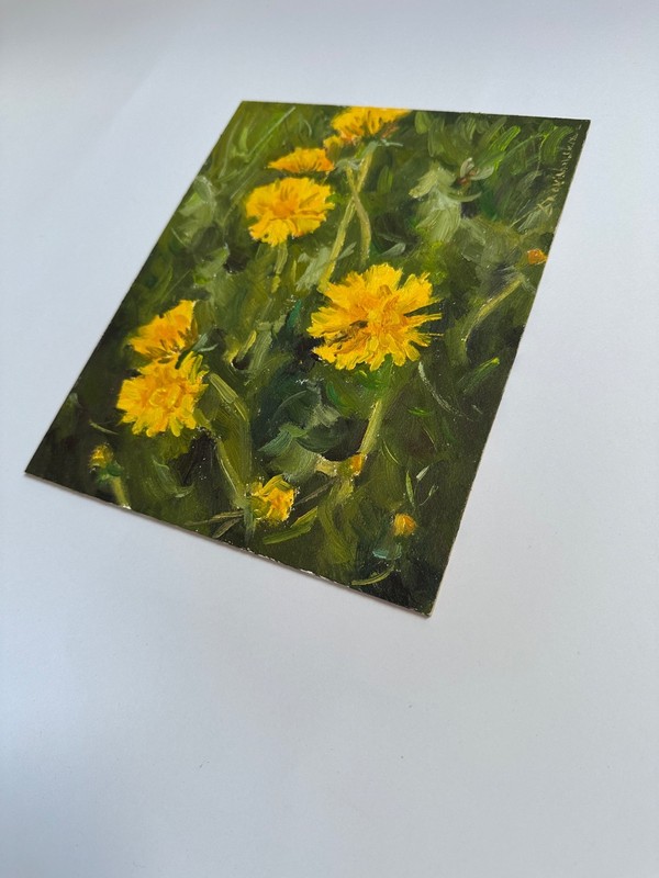 OIL PAINTING | Original art | Frolar painting | Dandelions | Impressionism gallery