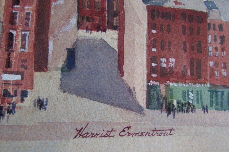 Harriet Ermentrout Bucks PA County Impressionist cityscape street scene gallery