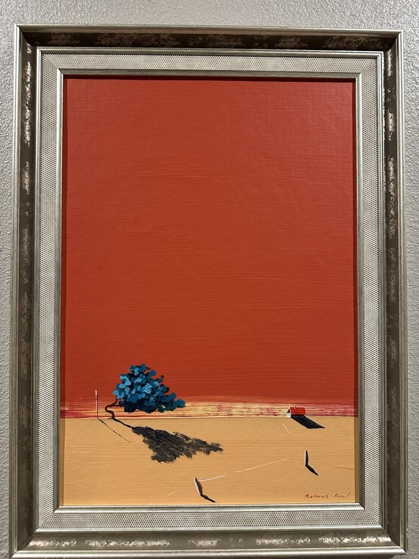 Original Behruz Kuul Signed Oil Painting on Wood Panel – Framed – 19.7” x 13.8” gallery