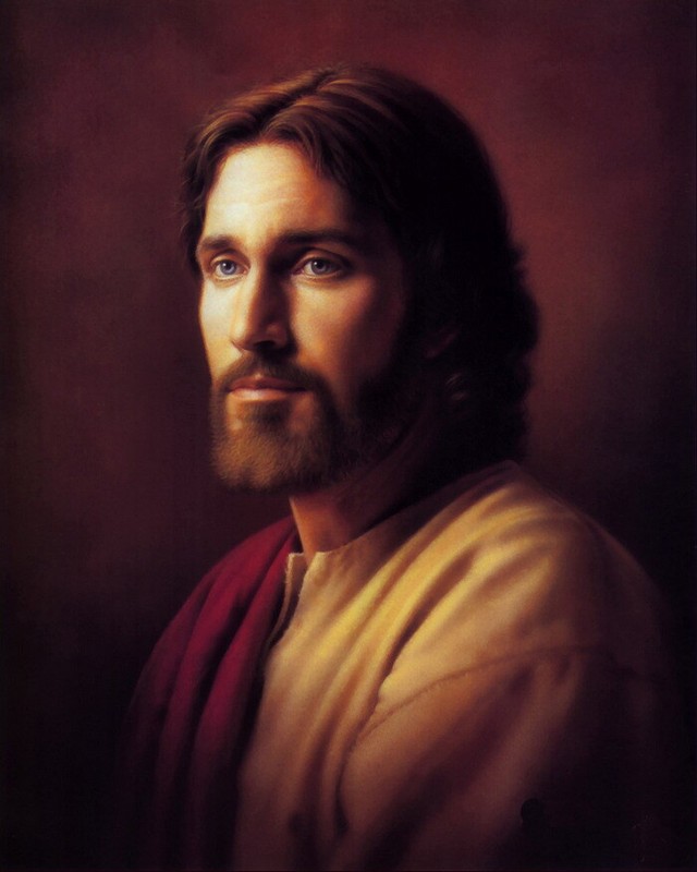 Jesus Christ Religious Painting Portrait of Jesus Giclee Printed on canvas P832