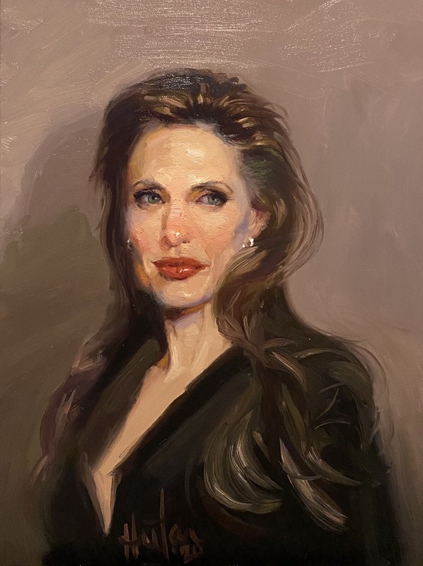 Angelina Jolie oil paintings original