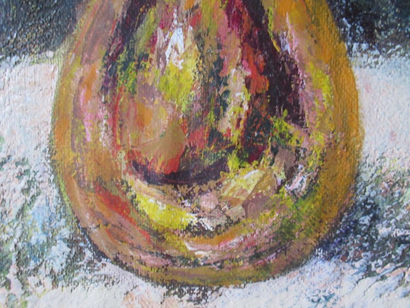 Vintage Floral Oil Painting On Board, Textured Cottage Core Decor gallery