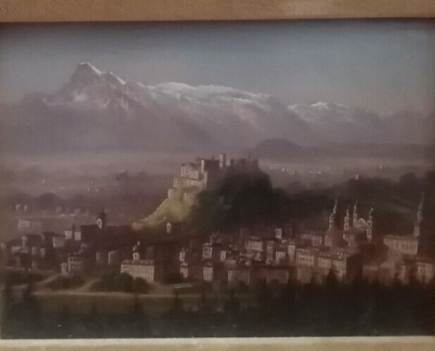 Listed Artist Hubert Sattler (Louis Ritchards Pseudonym) 1817-1904 Salzburg,