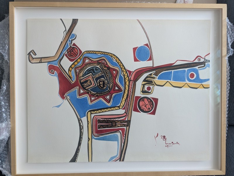 Alex Janvier (1935 - 2024) Original painting - Canadian Art gallery