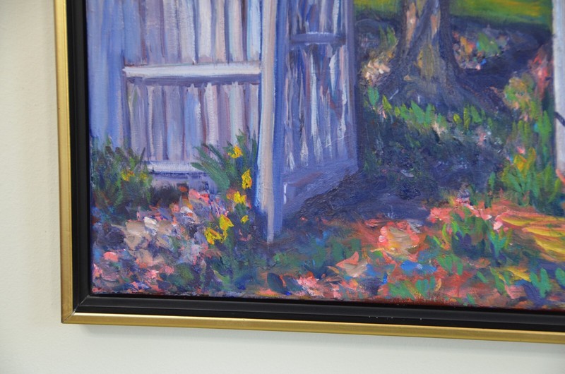Beth Riso Original Fine Art Oil Painting - Haven Ct Spring - Hudson Valley Nyack gallery