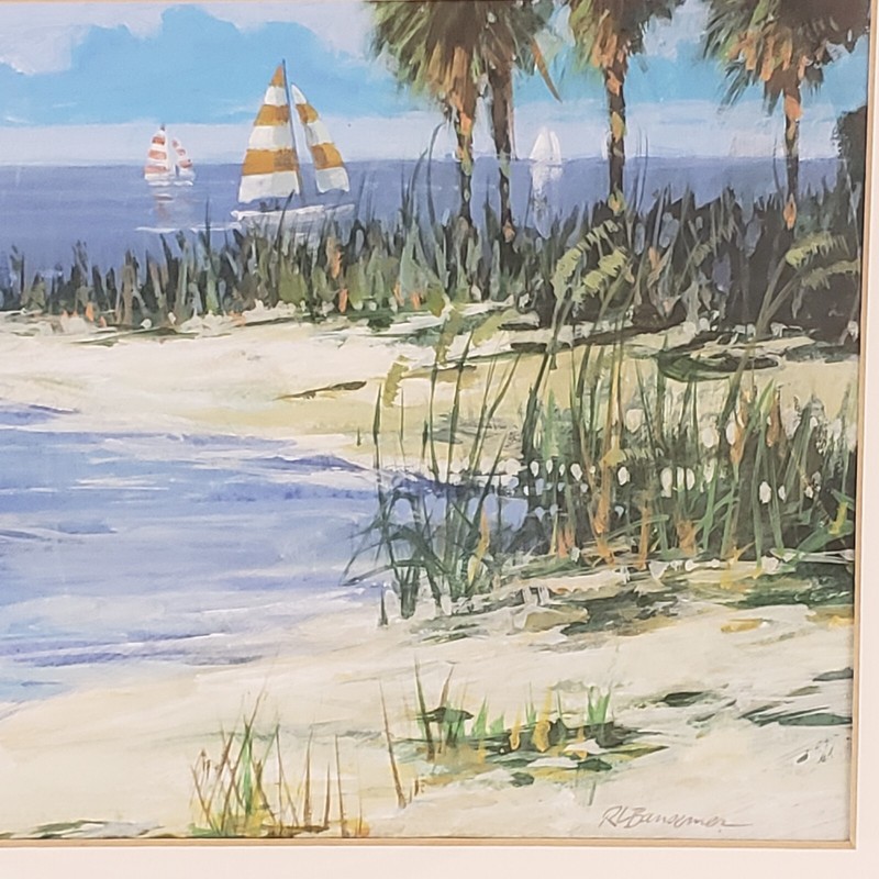 RL Bansemer Acrylic on Board Hobbies Off The Gulf 8 x 12" Matt Frame 16 x 20" gallery