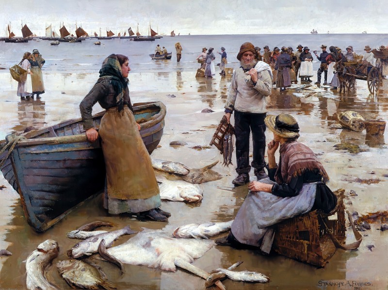 Stanhope Forbes Penlee Cornwall Reproduction – Giclee Canvas/Paper/Stretched