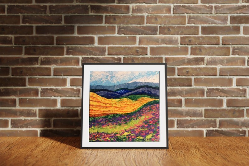 Oil Painting Carpathians Zadorozhnya V. Unframed Original Decor Art nAAA2546 gallery