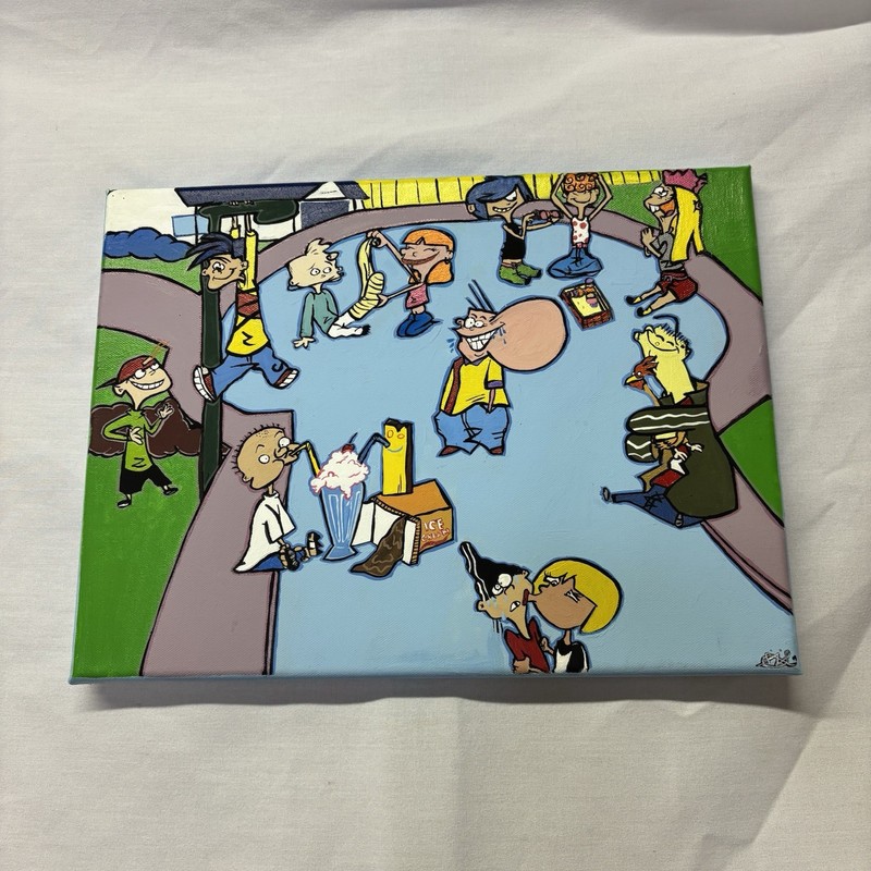 Custom Cartoon-Style Painting | Personalized Fan Art | Acrylic on Canvas