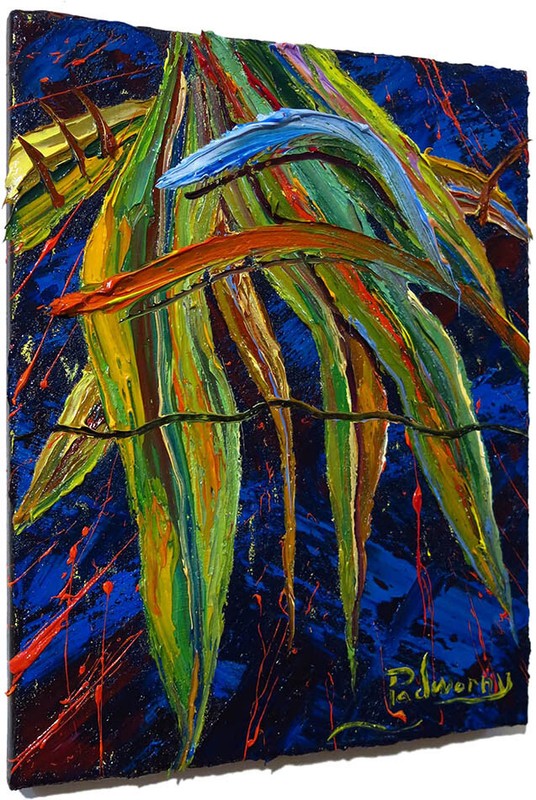 LANDSCAPE OIL█PAINTING VINTAGE IMPRESSIONISm ART█SIGNED ABSTRACT ORIGINAL█DECO A