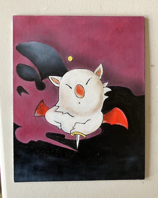 Final Fantasy, Small Unframed Single Piece Wall Art 8×10 varnished