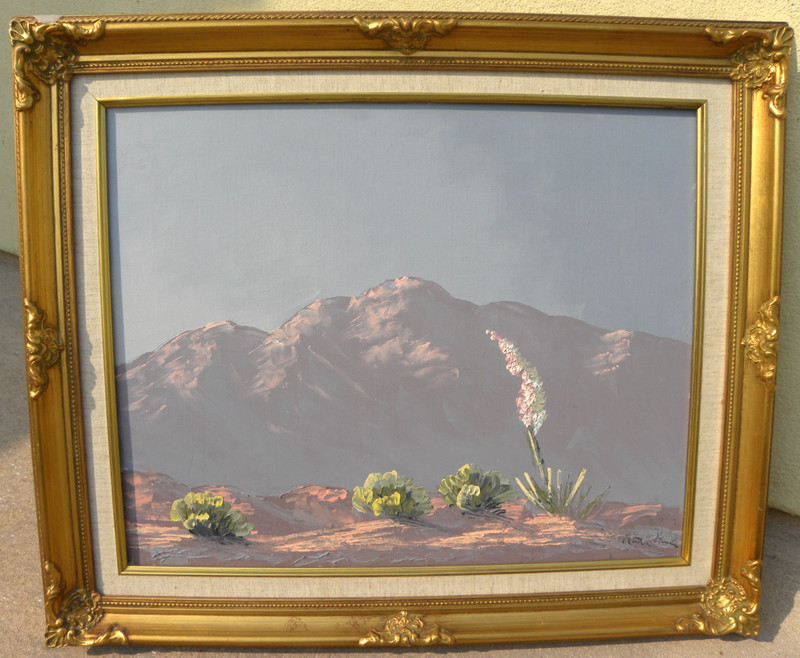 Kathi Hilton 1939-2021 California desert painting daughter artist John Hilton
