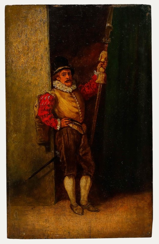 After Jean-Louis-Ernest Meissonier (1815-1891) – 19th Century Oil, The Pikeman
