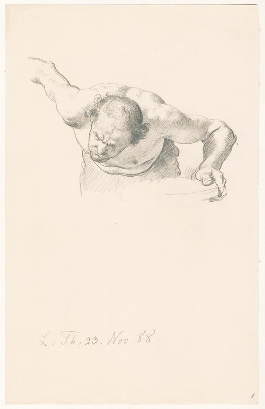 Ludwig Thiersch (1825-1909) Acis and Galatea polyphemus drawing design