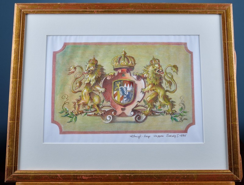 Drawing Mixed Media with Pastel Chalk, Watercolour and Pencil Signed