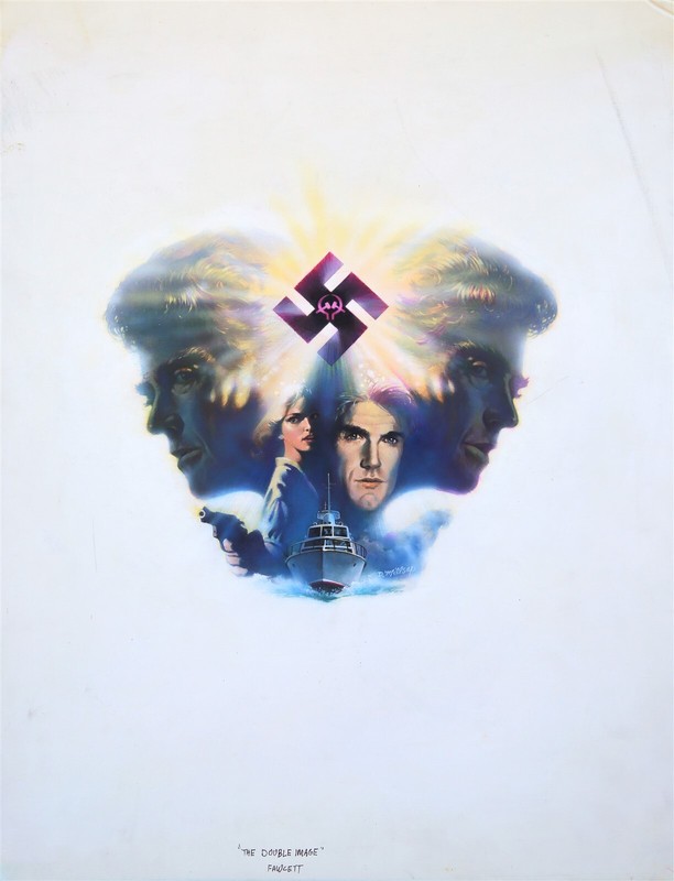 DARREL MILLSAP BOOK COVER PAINTING DOUBLE IMAGE BY HELEN MACINNES