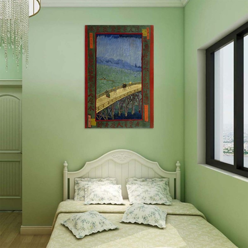 Vincent van Gogh Bridge in the rain after Hiroshige Hand-painted Oil Painting gallery