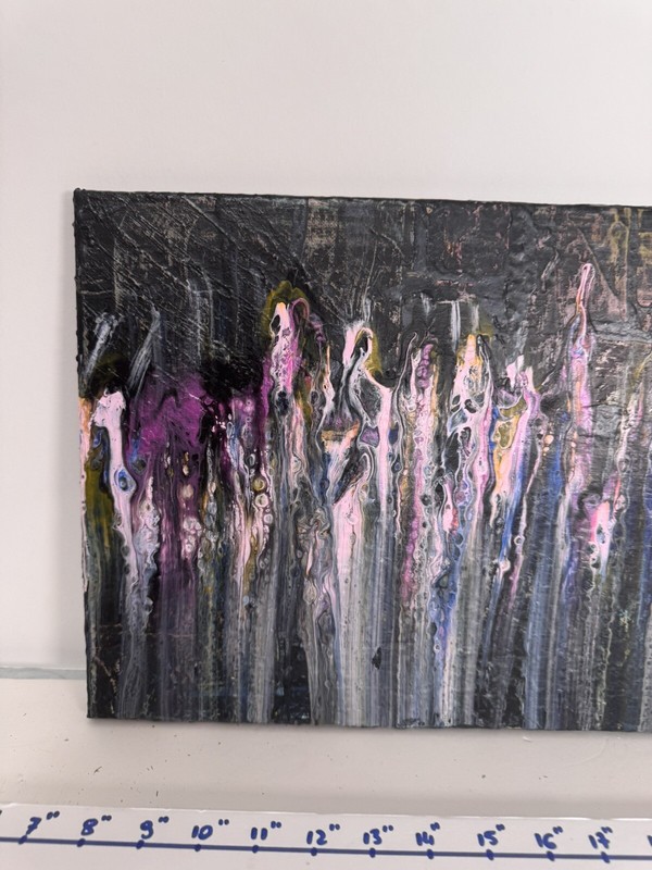 Vibrant Abstract Acrylic Pour Painting - Modern Wall Art - Resin Coated gallery
