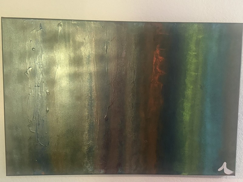 Original Abstract Art named Hidden Forrest by Keith Ballard