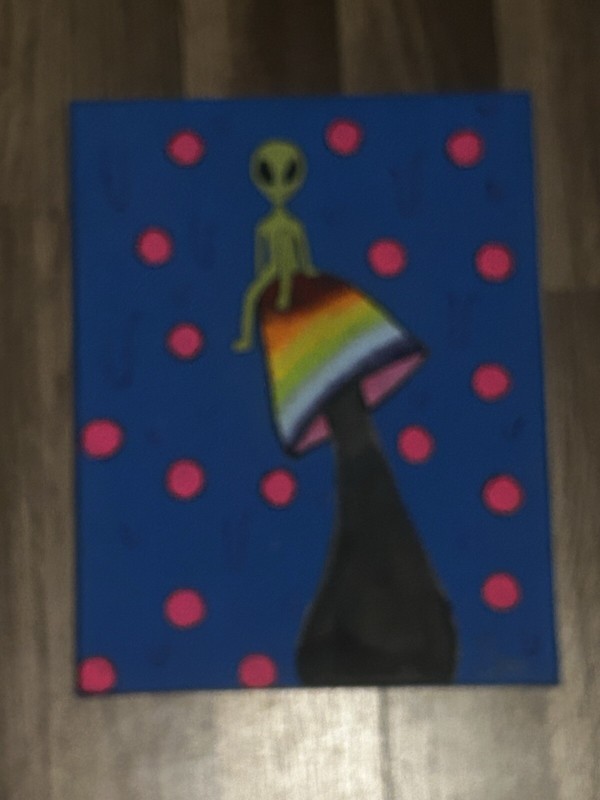 Trippy Alien Paintin -handpainted- gallery