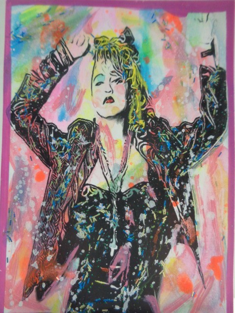 ATC ACEO Music MADONNA Abstract Art