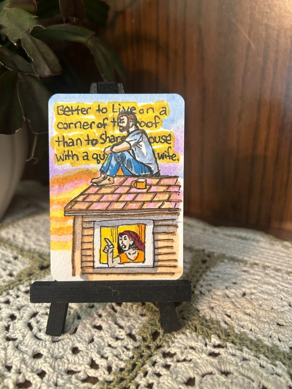 Proverbs with Personality: An Illustrated Original Christian ACEO OOAK Bible Art