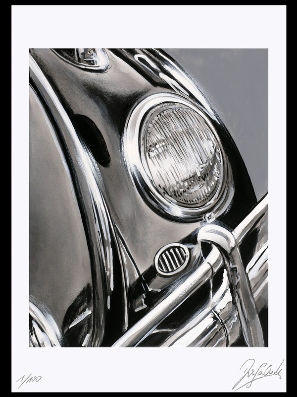 Original Art Graphic " VW 1200 " Graphic Grafica Gráfico Signed Limited