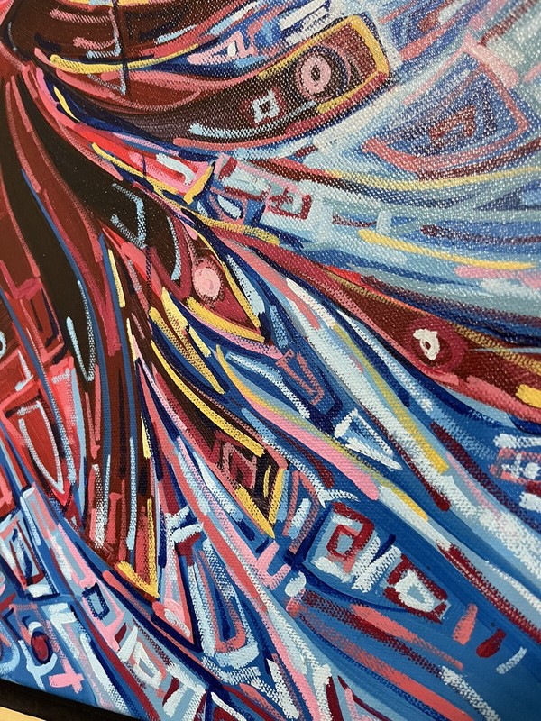Enrique Zaldivar, Original Acrylic Painting, Fish, Sea, Storm, Cuban Artist gallery