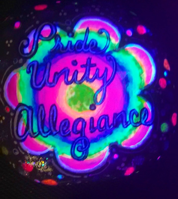Hand Painted "Pride Unity Allegiance"- Gay PRIDE Rainbow LGBTQ Equality LGBT gallery