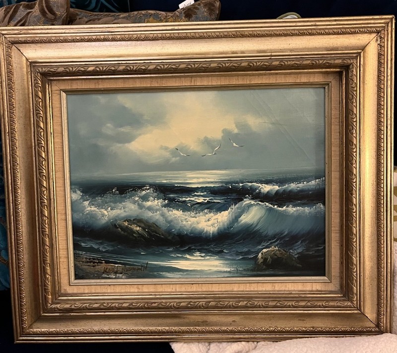 1983 Karl Neumann Original Oil Painting On Canvas with Frame