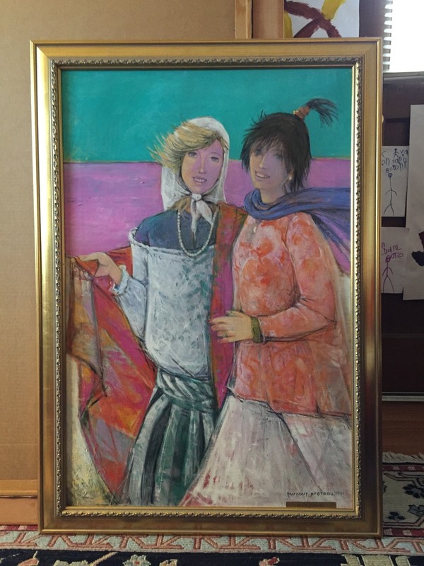 Helene Burnouf Proteau "Two Sisters" American French 1913-2010 shop Studio TORNO gallery