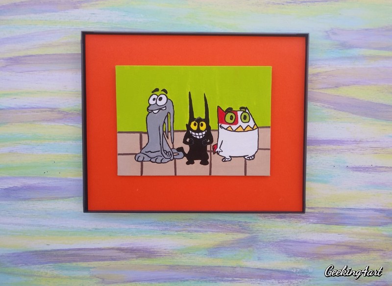 Memories of Saturday Morning Cartoons Acrylic Canvas Fan Art Paintings
