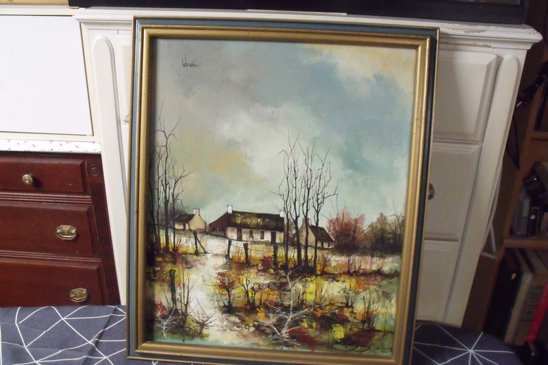 Original Jean Claude Werdier (1922-2000) Landscape Oil Painting 20″ By 24″