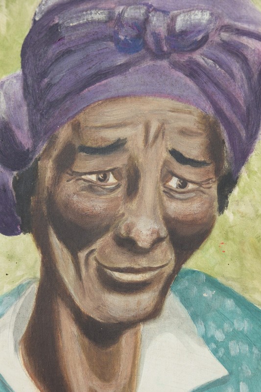 Vivian Child 1920-2016 St. Vincent / Painting 1970 "The Good Neighbour..." Caribbean gallery