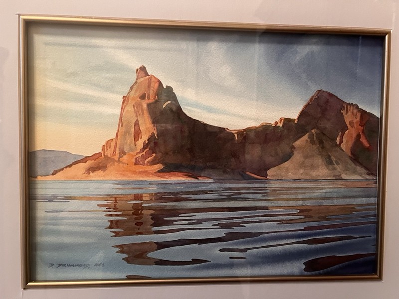 Watercolor, David Drummond, AWS. “Quiet Noon” Framed 21”x18”, ~14X10 W/out Frame gallery