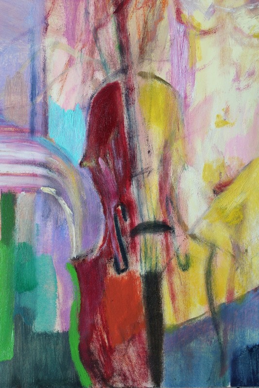 Uldis Krauze, Solo 4 2000, cardboard, oil, 64x45 cm gallery