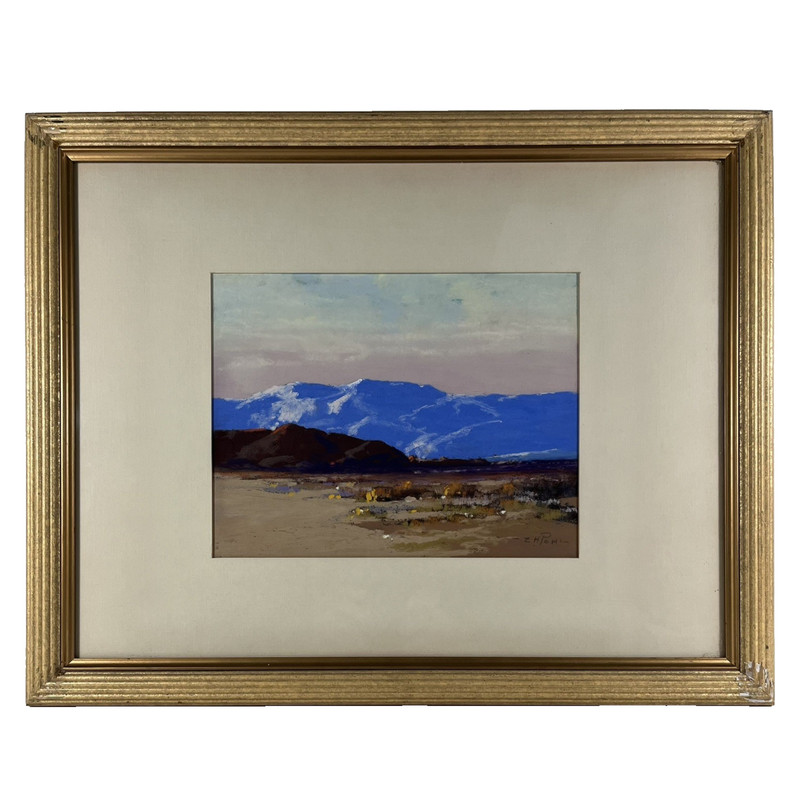 ERNEST POHL DESERT SOUTHWEST OLD CALIFORNIA PLIEN AIR LANDSCAPE ANTIQUE PAINTING