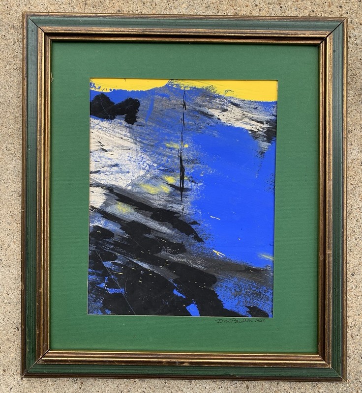 c1960 Abstract Painting Don Paulson Modernist Andy Warhol’s Factory Seattle gallery