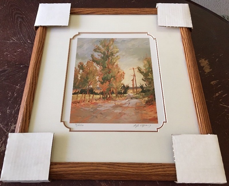 Original Print By BjB Cleary Framed, Signed & Numbered 19 1/2” X 17 1/2”
